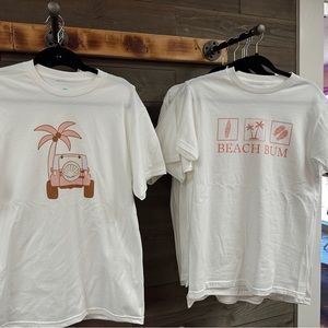 BEACHY t shirts! S-L available in both